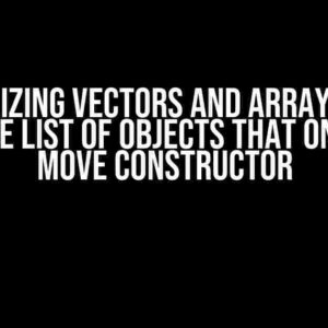 Initializing Vectors and Arrays with Initialize List of Objects that only have Move Constructor