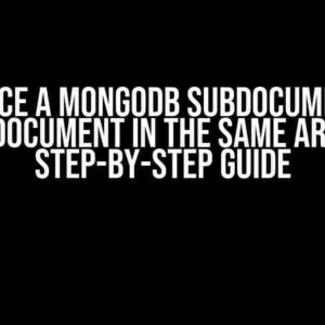 Reference a MongoDB Subdocument with a Subdocument in the Same Array: A Step-by-Step Guide