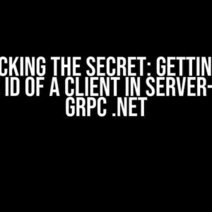 Unlocking the Secret: Getting the Process ID of a Client in Server-Side for gRPC .NET