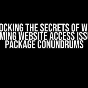 Unlocking the Secrets of WSO2: Overcoming Website Access Issues and Package Conundrums